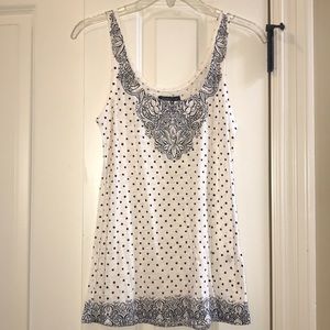 Lucky brand navy/cream tank